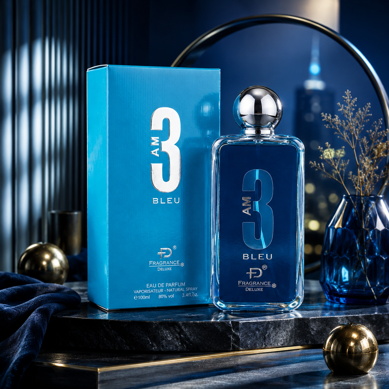 3 AM Bleu Perfume By Fragrance Deluxe (100ml)