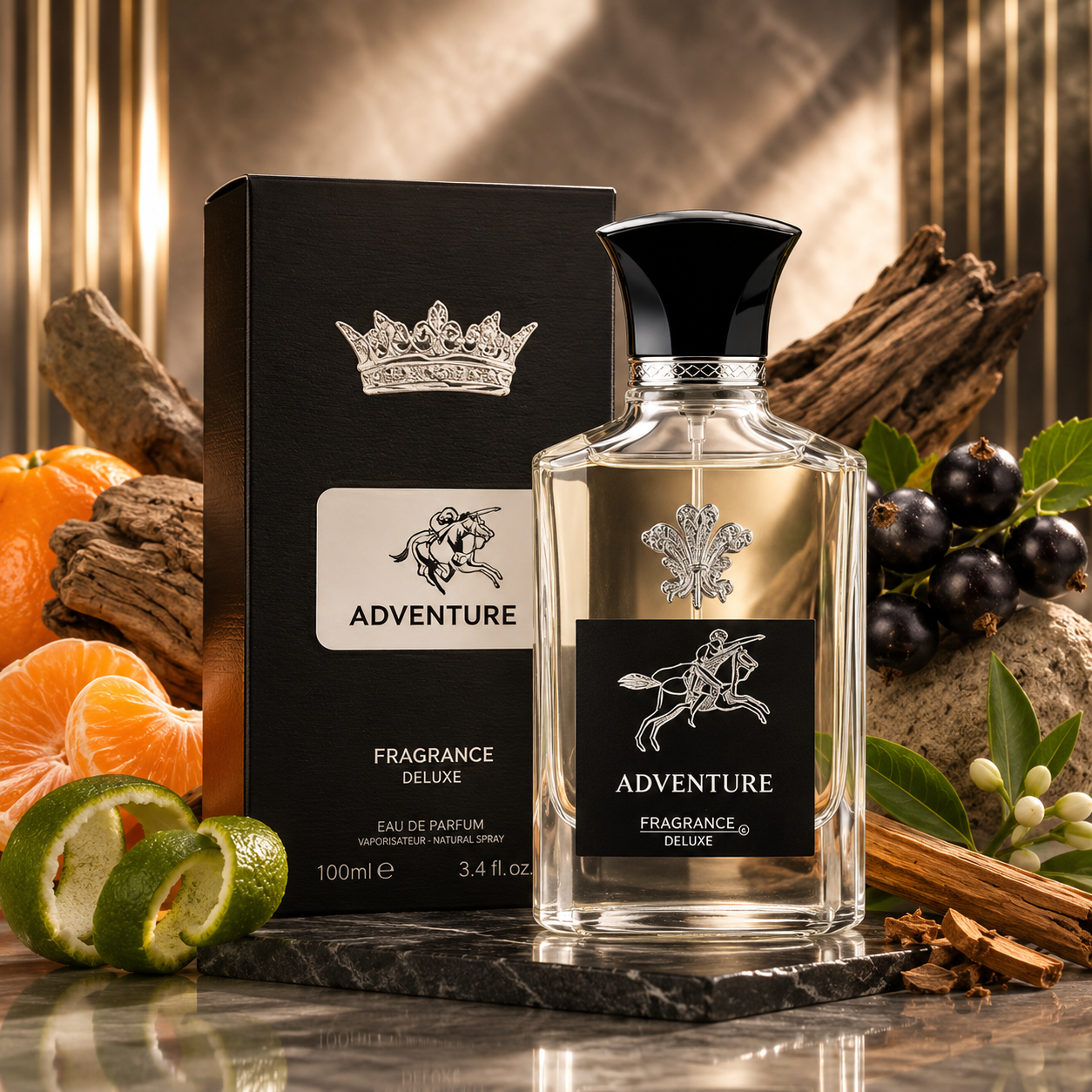 Adventure Black Perfume By Fragrance Deluxe (100ml)